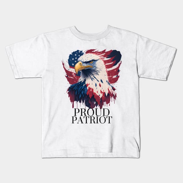 USA Forth of July Independence Day Kids T-Shirt by emeka